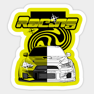 car design illustration Sticker